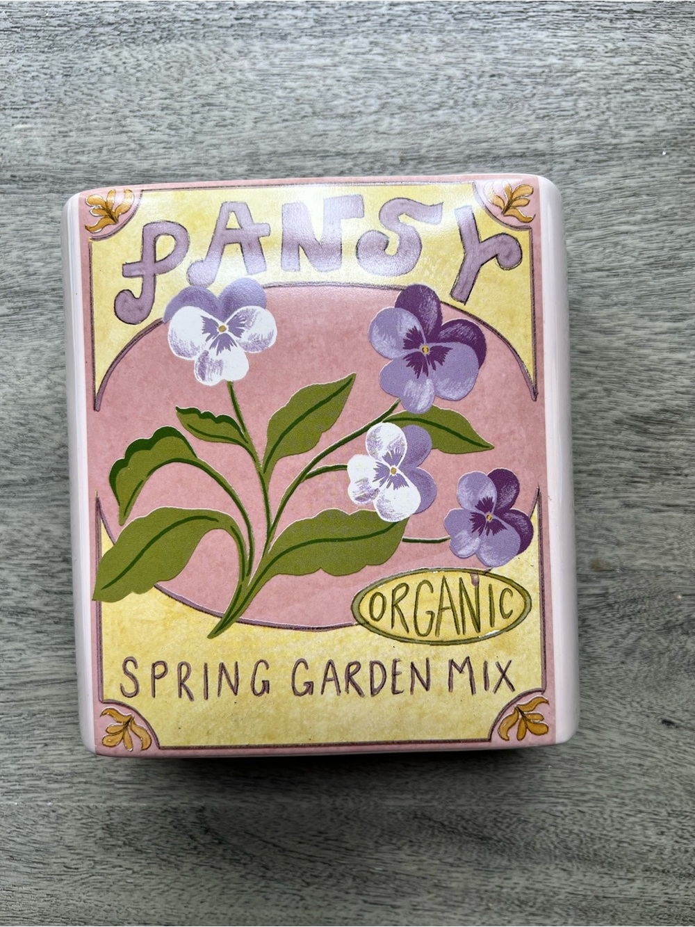 Pansy Spring Garden Floral Vase